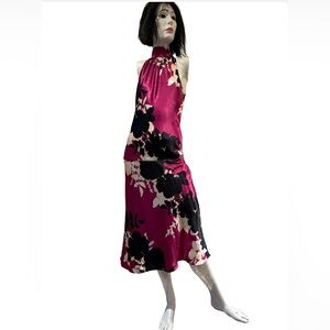 Veronica M -floral mock neck dress